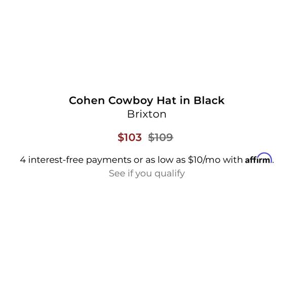 Brixton Cohen Hat. Retail $100+ main image 5